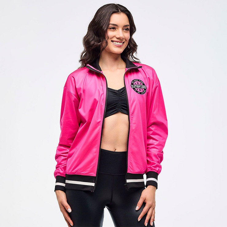 Zumba Wear ストライプジャケット Funscape Sequin Bomber Jacket – Zumba Wear | STRONG iD