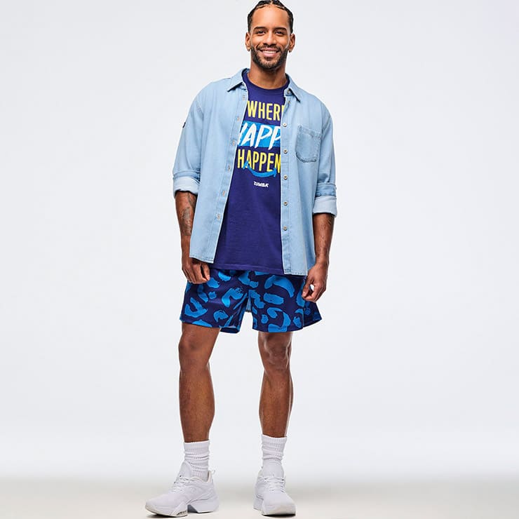 ZUMBA ズンバ 正規品 レディース シャツ 長袖 デニム エクササイズ