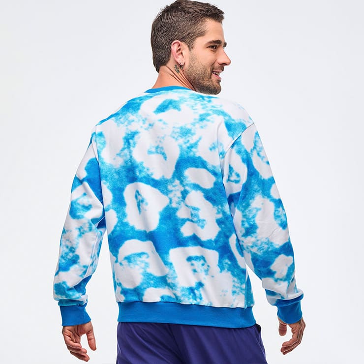 正規品★USED! Zumba 青マーブル柄上下セットS 94777_1.jpg