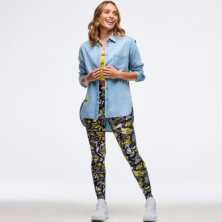 ZUMBA ズンバ 正規品 レディース シャツ 長袖 デニム