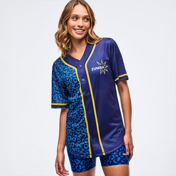 値下げ☆【正規品・新品】☆ZUMBA ユニセックス ベースボールシャツ S ズンバ ZUMBA Out Loud ベースボール ジャージ シャツ ユニ