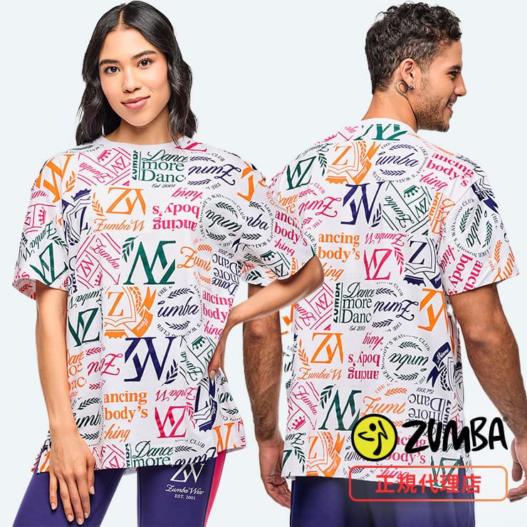 ZUMBA ズンバ　オーバーサイズ　Tシャツ 正規品 ZUMBA ズンバ 正規品 レディース Tシャツ オーバーサイズ ロゴ