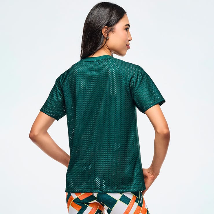 ZUMBA メッシュTシャツ 正規品　Ｍサイズ ZUMBA ズンバ 正規品 トップス レディース Tシャツ メッシュ