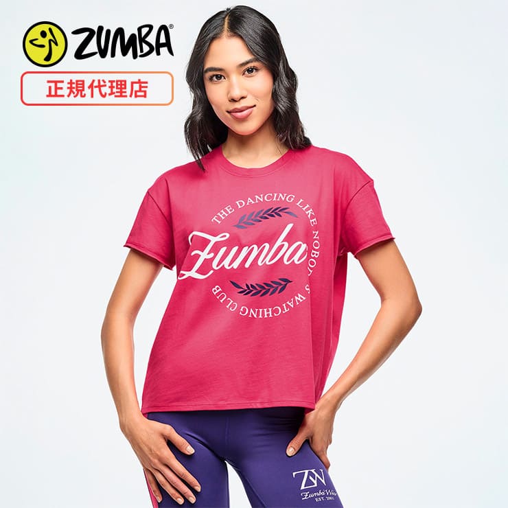 ズンバウエア　正規品 ZUMBA ズンバ 正規品 トップス レディース Tシャツ 前後差 ロゴ