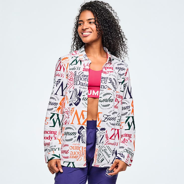 ZUMBA Class of 2001 Button Down ǥ  ꥳ