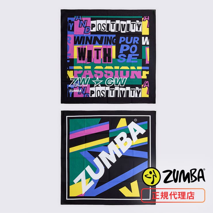ZUMBA ズンバ 正規品 バンダナ 2枚組 グラフィック ロゴ ウェア