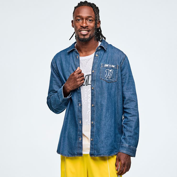 ZUMBA ズンバ 正規品 ウェア レディース シャツ デニムシャツ