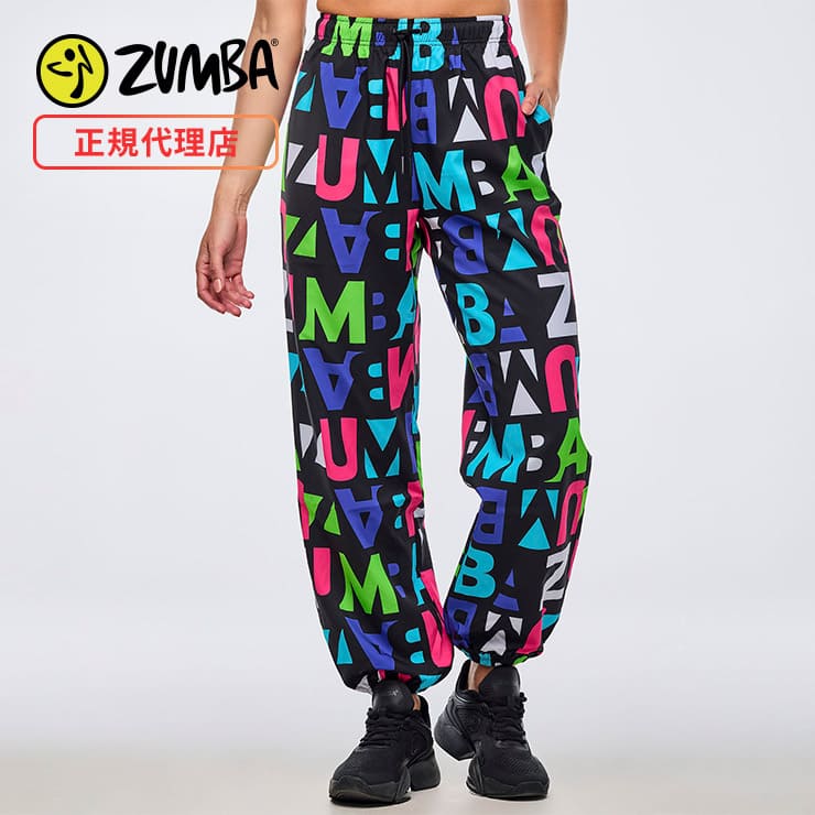 ZUMBA ズンバ 正規品 ウェア レディース パンツ 総柄 ネオンカラー