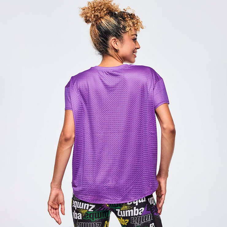ZUMBA メッシュTシャツ 正規品　Ｍサイズ ZUMBA ズンバ 正規品 ウェア レディース Tシャツ 半袖 メッシュ