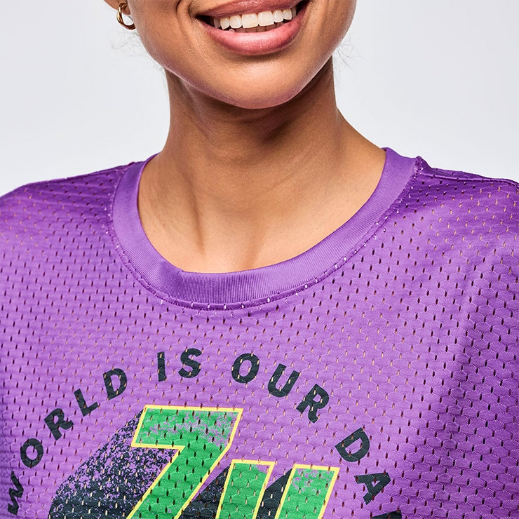 ZUMBA ズンバ 正規品 ウェア レディース Tシャツ 半袖 メッシュ