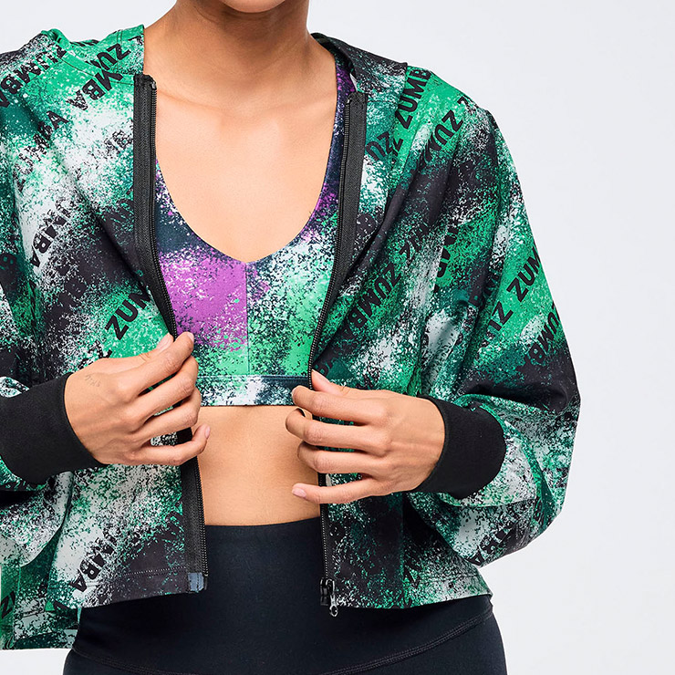 ZUMBA ズンバ 正規品 ウェア レディース フーディ ジップアップ