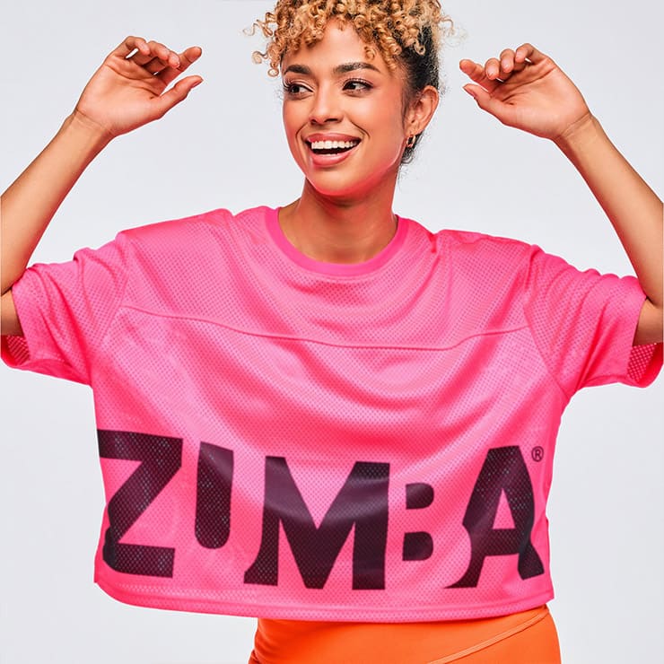 ZUMBA ズンバ 正規品 ウェア レディース Tシャツ トップス メッシュ