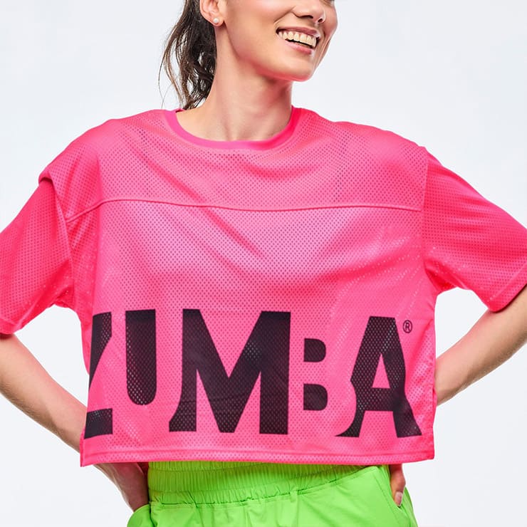 ZUMBA ズンバ 正規品 ウェア レディース Tシャツ トップス メッシュ