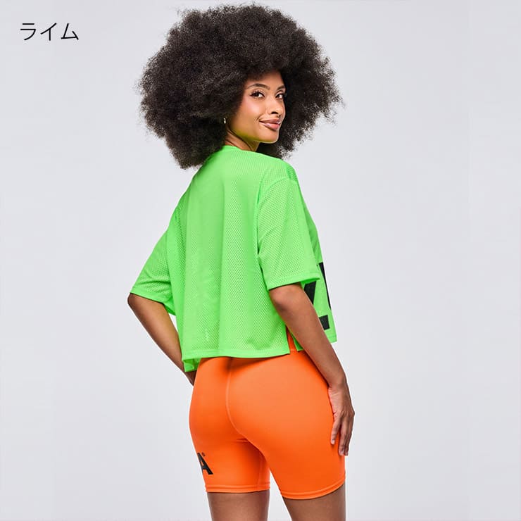 ZUMBA ズンバ 正規品 ウェア レディース Tシャツ トップス メッシュ