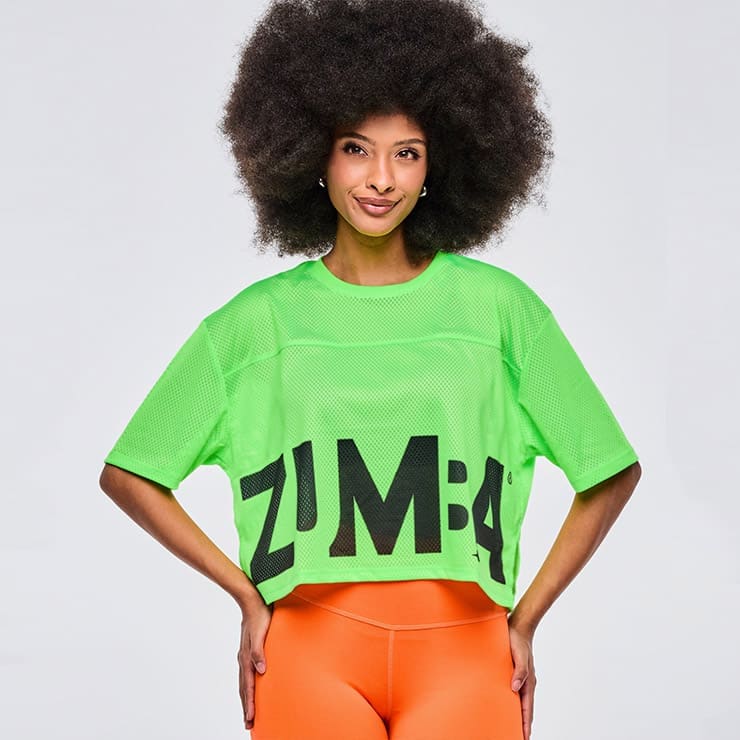 ZUMBA ズンバ 正規品 ウェア レディース Tシャツ トップス メッシュ