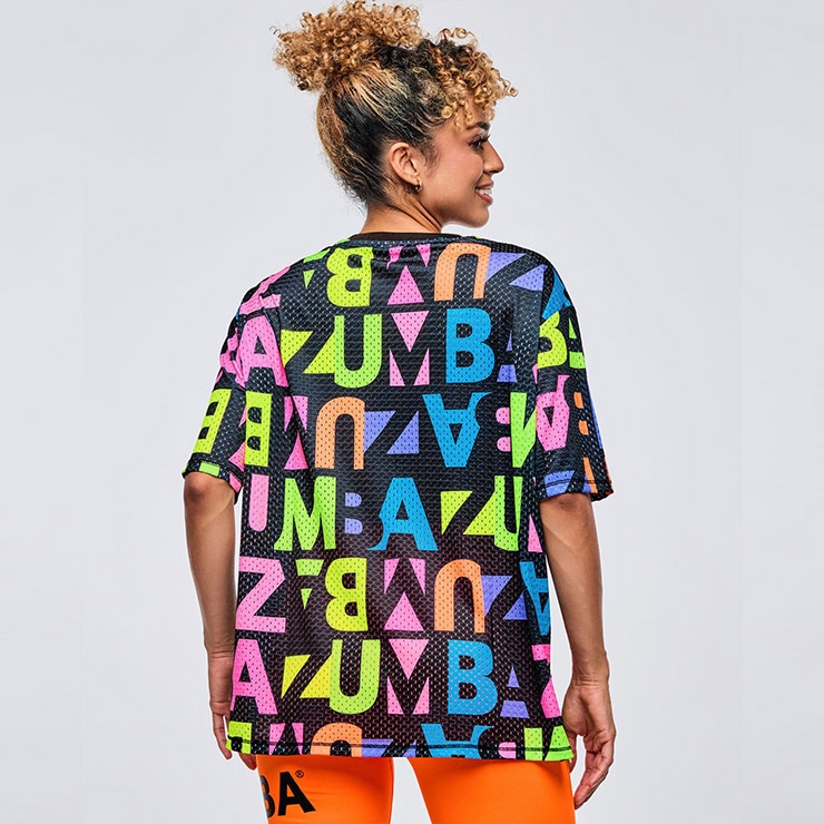 ZUMBA ズンバ 正規品 ウェア レディース Tシャツ トップス メッシュ