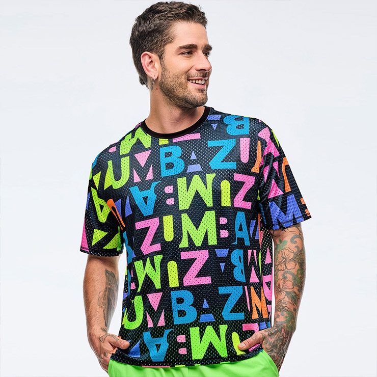 新品　正規品　ズンバ　X S メッシュ　Tシャツ 正規品・新品】XSサイズ☆ZUMBA・ズンバ☆メッシュ Tシャツ