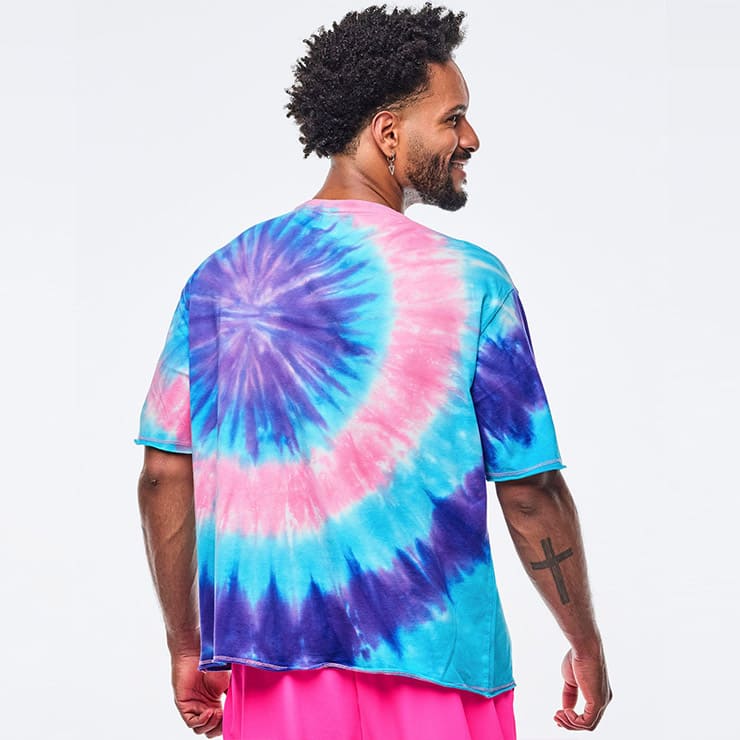 ZUMBA タイダイ Tシャツ 新品　L ZUMBA ズンバ 正規品 ウェア レディース Tシャツ トップス 半袖