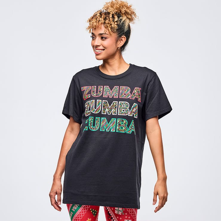 ZUMBA ズンバ 正規品 ウェア Tシャツ ユニセックス トップス ホリデー