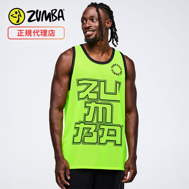 ZUMBA ズンバ 正規品 ウェア メンズ タンクトップ ネオンカラー 蛍光色