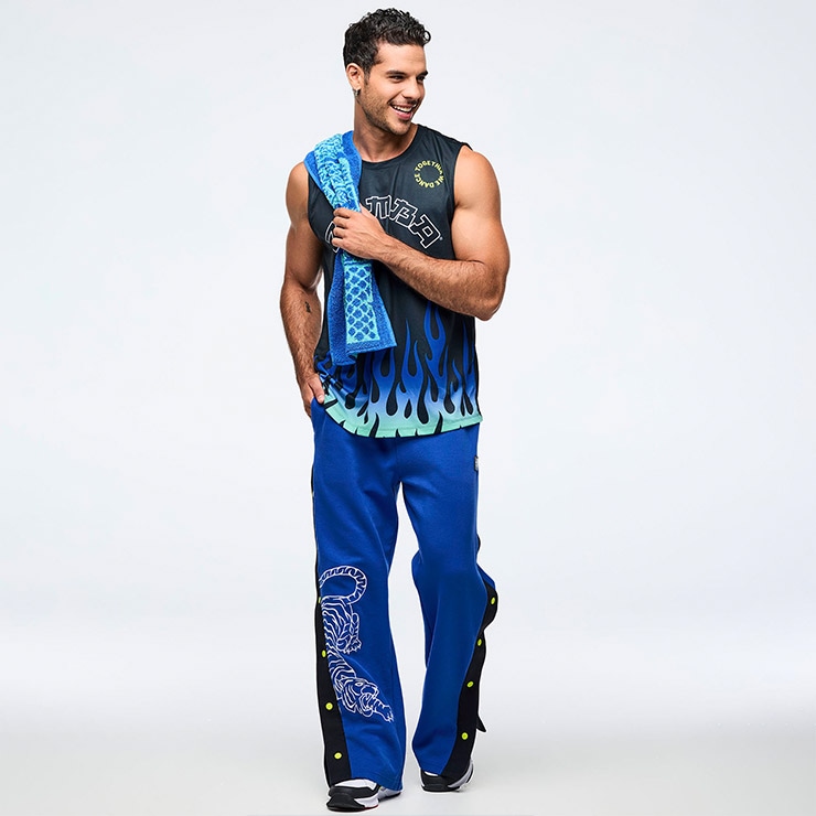 ZUMBA ズンバ 正規品 ウェア メンズ パンツ ロング サイドライン