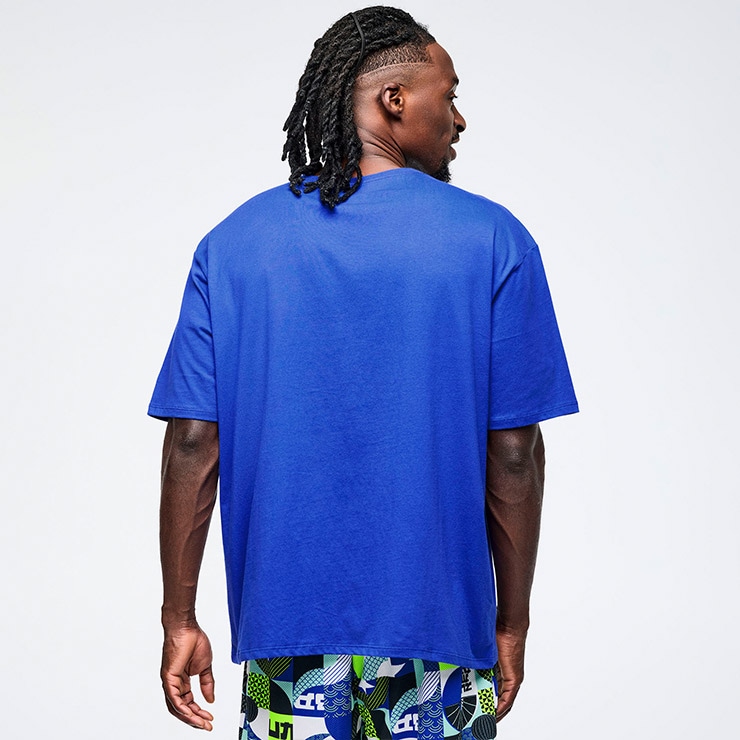 ZUMBA ズンバ 正規品 ウェア メンズ Tシャツ 半袖 綿 ロゴ アジアン