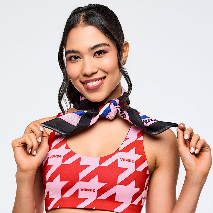 ZUMBA ズンバ 正規品 ウェア グッズ バンダナ 2枚組 チェック