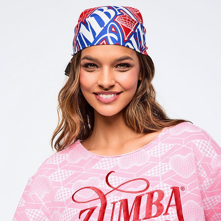 ZUMBA ズンバ 正規品 ウェア グッズ バンダナ 2枚組 チェック