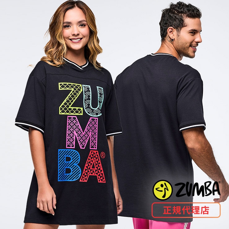 ZUMBA ズンバ 正規品 ウェア ユニセックス Tシャツ 半袖 オーバー