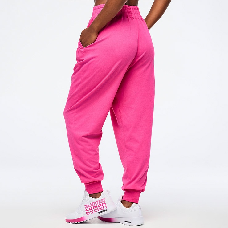 ZUMBA ズンバ 正規品 ウェア レディース ジョガーパンツ ロゴ 裾ゴム