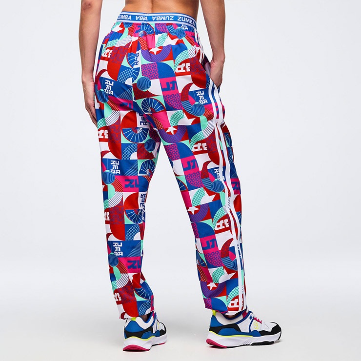 【正規品】ZUMBA ズンバ パンツ　ボトムス　S ZUMBA ズンバ 正規品 ウェア レディース パンツ スラウチパンツ 総柄