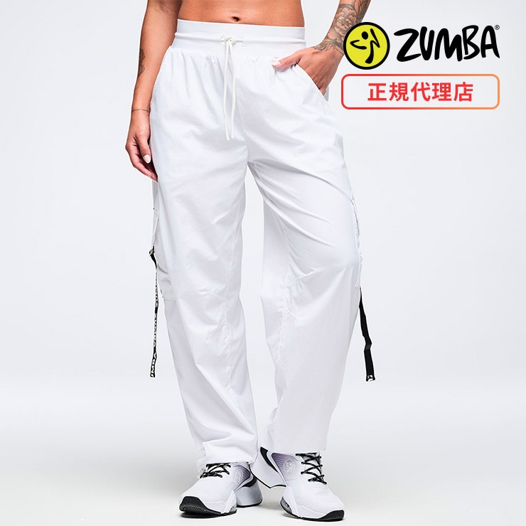 ZUMBA WEAR ホワイトカーゴパンツ ZUMBA ズンバ 正規品 ウェア レディース パンツ エクササイズ