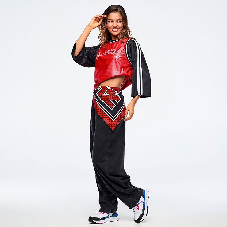 ZUMBA ズンバ 正規品 ウェア レディース タンクトップ メッシュ ライン