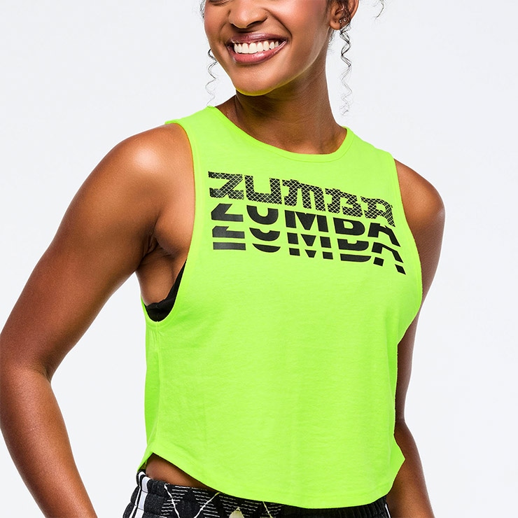 ZUMBA ズンバ 正規品 ウェア レディース タンクトップ ネオンカラー