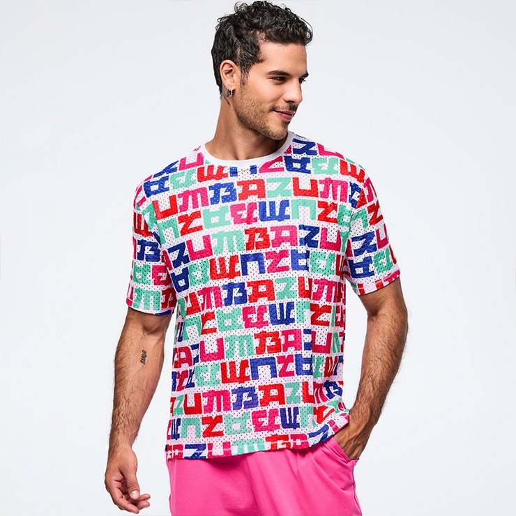 新品 正規品 ズンバ S ネオン メッシュ Tシャツ 正規品・新品】Zumba