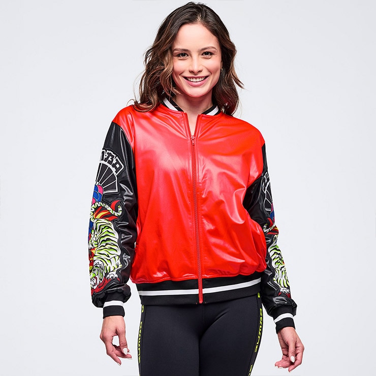 ZUMBA ズンバ 正規品 ウェア レディース ジャケット スカジャン風 虎