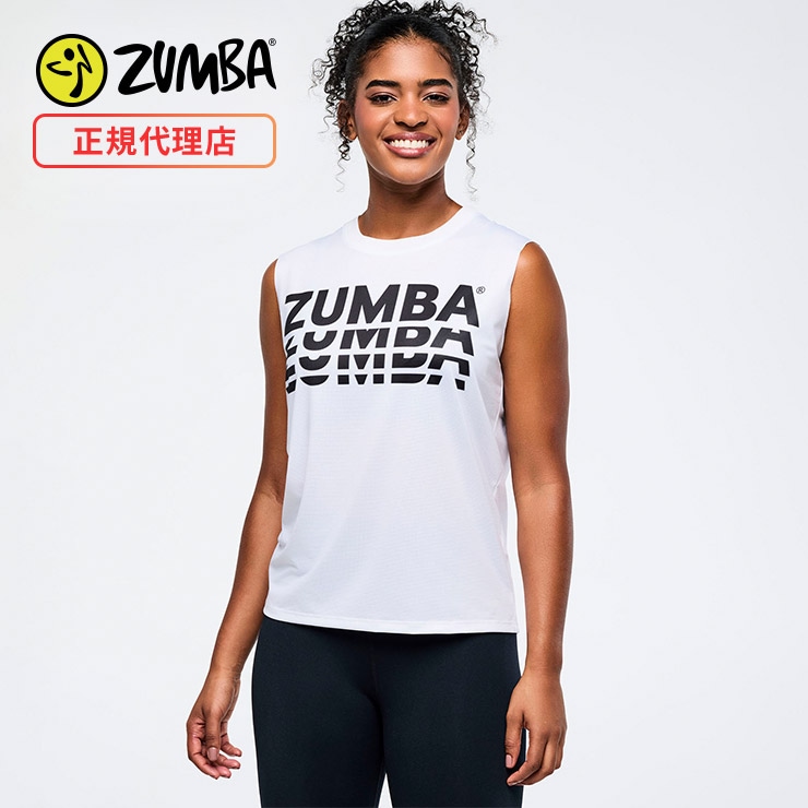 ZUMBA 正規品 ZUMBA ズンバ 正規品 ウェア レディース タンクトップ ストレッチ ロゴ