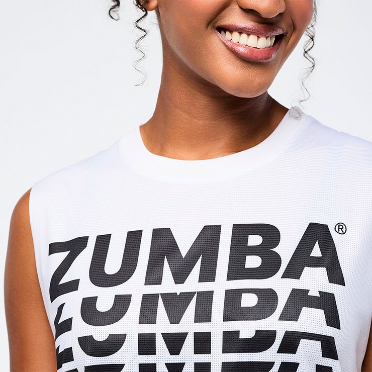 ZUMBA ズンバ 正規品 ウェア レディース タンクトップ ストレッチ ロゴ