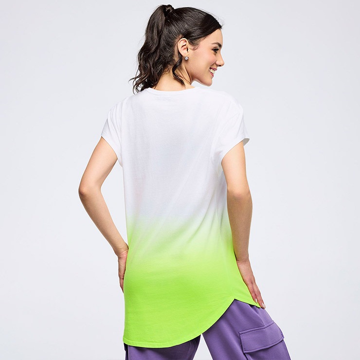 新作　ZUMBA グラデーション Tシャツ 正規品 ZUMBA ズンバ 正規品 ウェア メンズ Tシャツ 半袖 グラデーション 綿