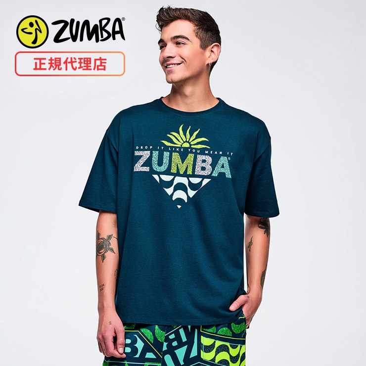 ZUMBA ズンバ 正規品 ウェア メンズ Tシャツ 半袖 グラフィック 丸首