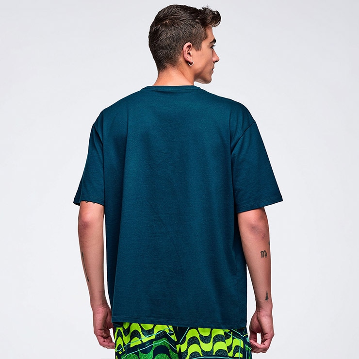 ZUMBA ズンバ 正規品 ウェア メンズ Tシャツ 半袖 グラフィック 丸首