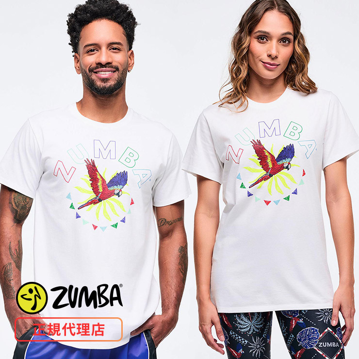 ZUMBA ズンバ 正規品 ウェア ユニセックス Tシャツ 半袖 鳥