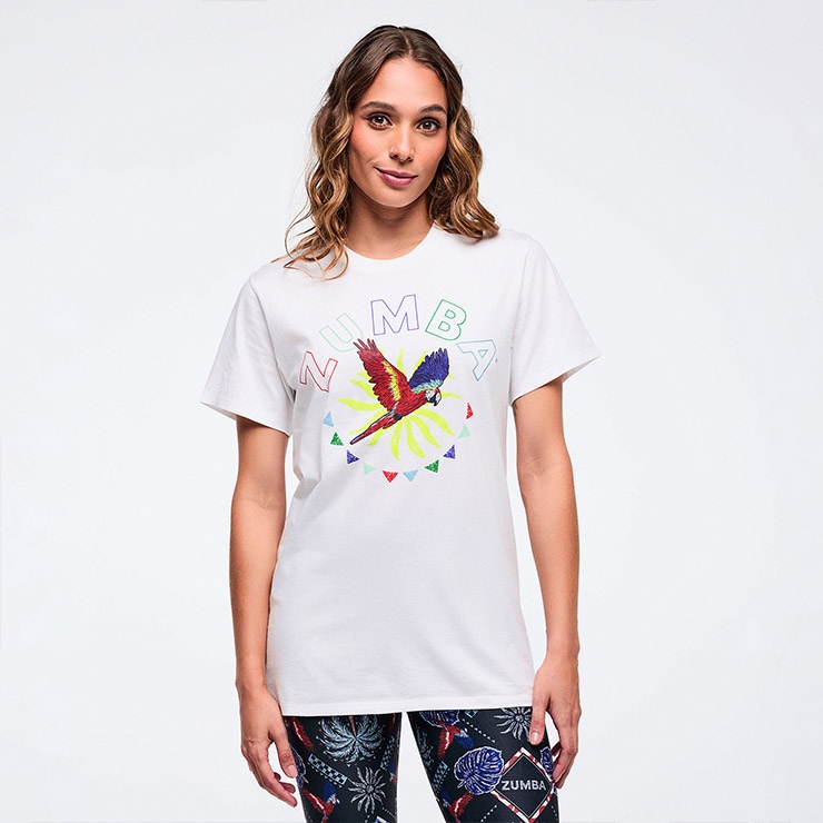 ZUMBA ズンバ 正規品 ウェア ユニセックス Tシャツ 半袖 鳥