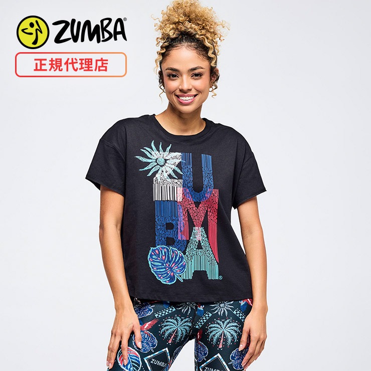 ZUMBA ズンバ 正規品 ウェア レディース トップス Tシャツ 半袖 ロゴ