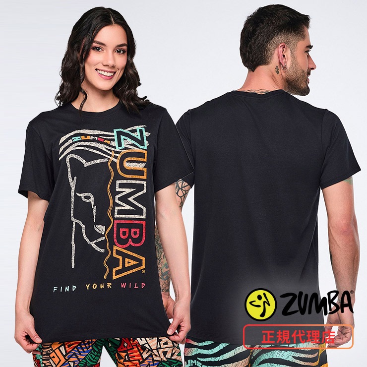 ZUMBA ズンバ 正規品 ウェア ユニセックス Tシャツ 半袖 チーター