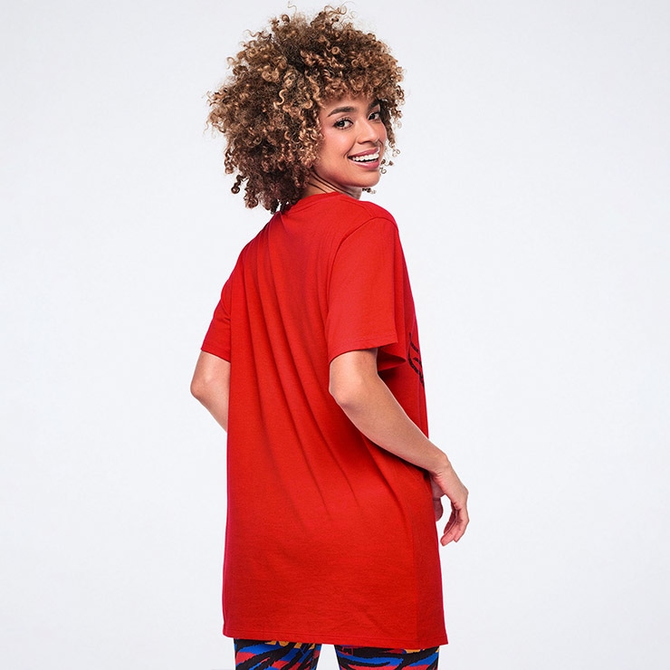 ZUMBA ズンバ 正規品 ウェア ユニセックス Tシャツ 半袖 キリン ロゴ