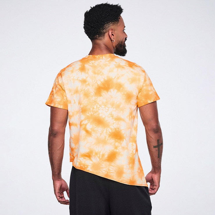 ZUMBA ズンバ 正規品 ウェア ユニセックス Tシャツ 半袖 タイダイ 総柄