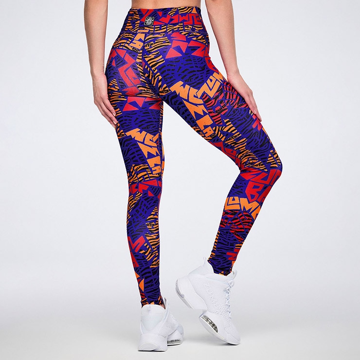 ZUMBA ズンバ 正規品 ウェア レディース レギンス 総柄 アンクル丈