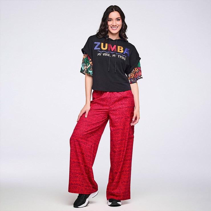 ZUMBA ズンバ 正規品 ウェア レディース トラックパンツ ワイド カーゴ