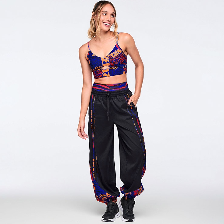 ZUMBA パンツ　正規品 ZUMBA ズンバ 正規品 ウェア レディース パンツ スラウチパンツ 総柄